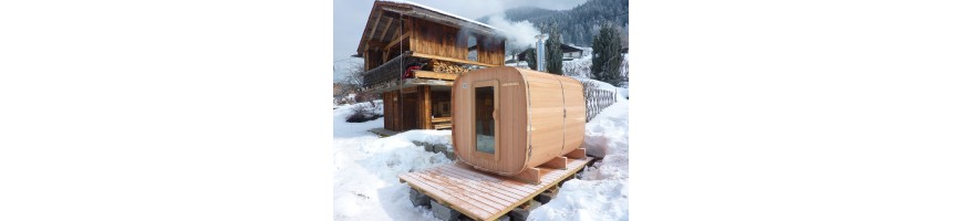 sauna extérieur chauffage bois authentique esprit nordique